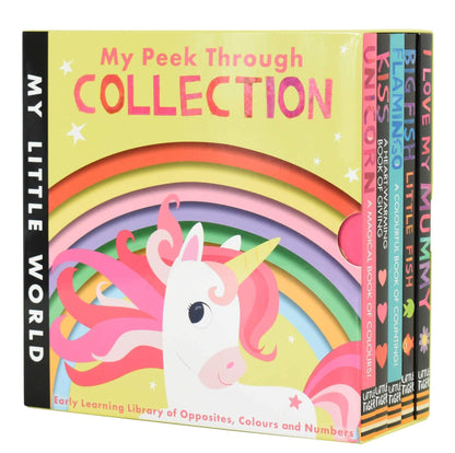 My Little World 5 Board Books (Big Fish,Flamingo,Love Mummy,Kiss,Unicorn) by Little Tiger - Ages 0-5 - Board Book B2D DEALS Little Tiger Press Group