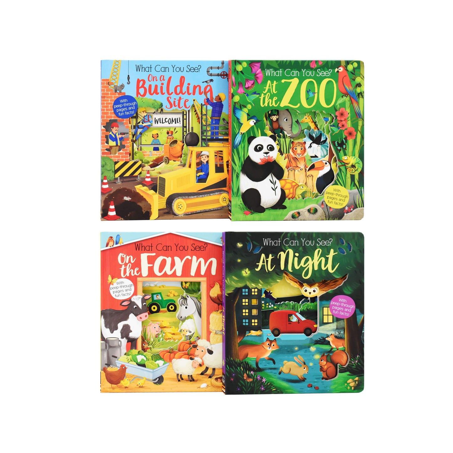 What Can You See Lets Peep Inside 4 Books Set by Little Tiger - Ages 0-5 - Boardbooks 0-5 Little Tiger