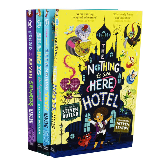 Nothing to See Here Hotel Series by Steven Butler 4 Books Collection Set – Ages 6+ - Paperback