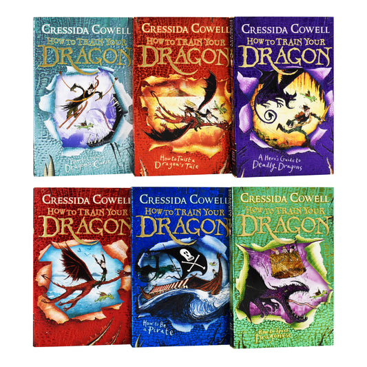 How To Train Your Dragon 6 Books Collection 1 to 6 by Cressida Cowell - Ages 9-14 - Paperback