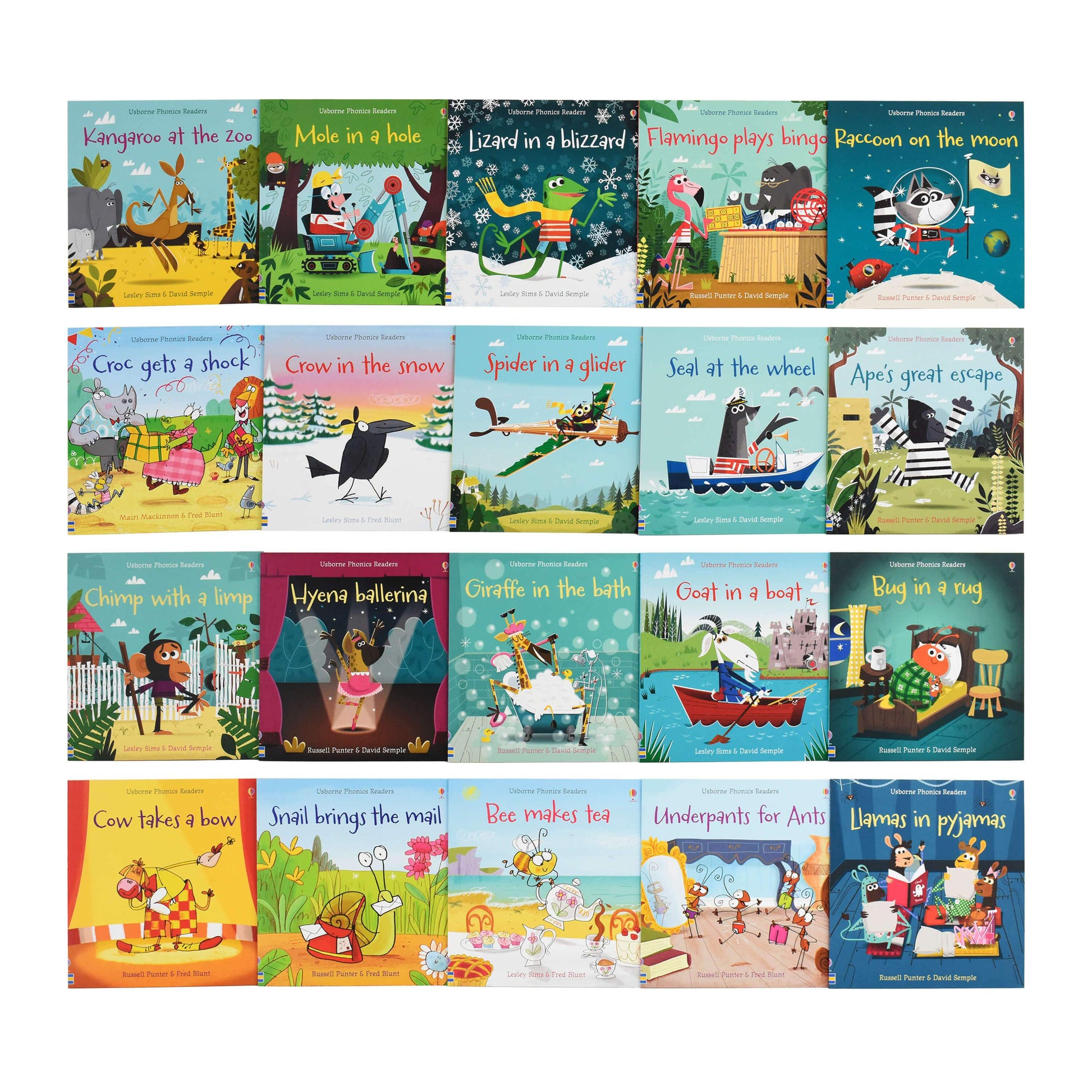 Usborne First Phonics Reading Library 20 Books - Ages 0-5 - Paperback 0-5 Usborne Publishing