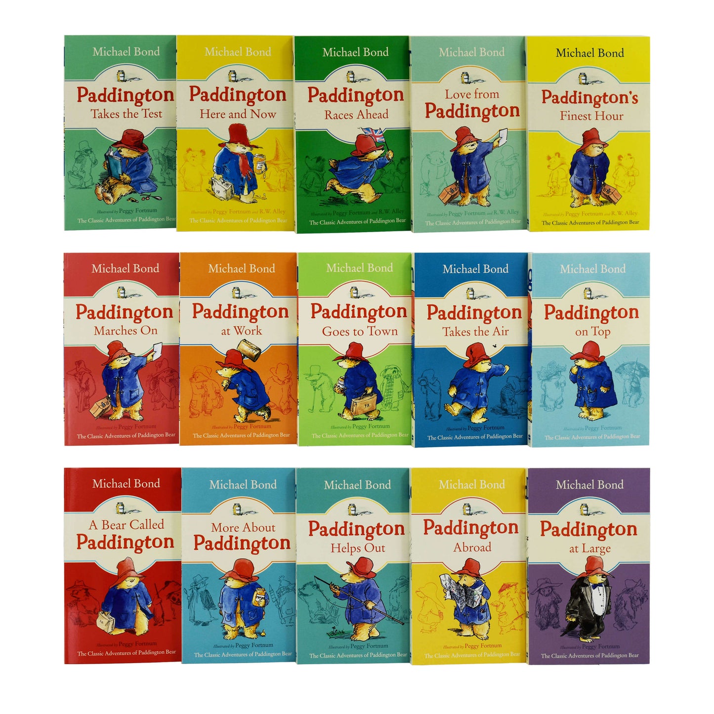 麥可龐德 (Michael Bond) 著《帕丁頓熊的經典冒險》15 冊套裝 - 適合 5-7 歲兒童 - 平裝