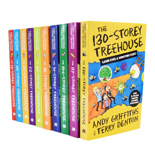 The Treehouse Series by Andy Griffiths & Terry Denton 10 Books Collection Set - Ages 5-11 - Paperback 5-7 Pan Macmillan