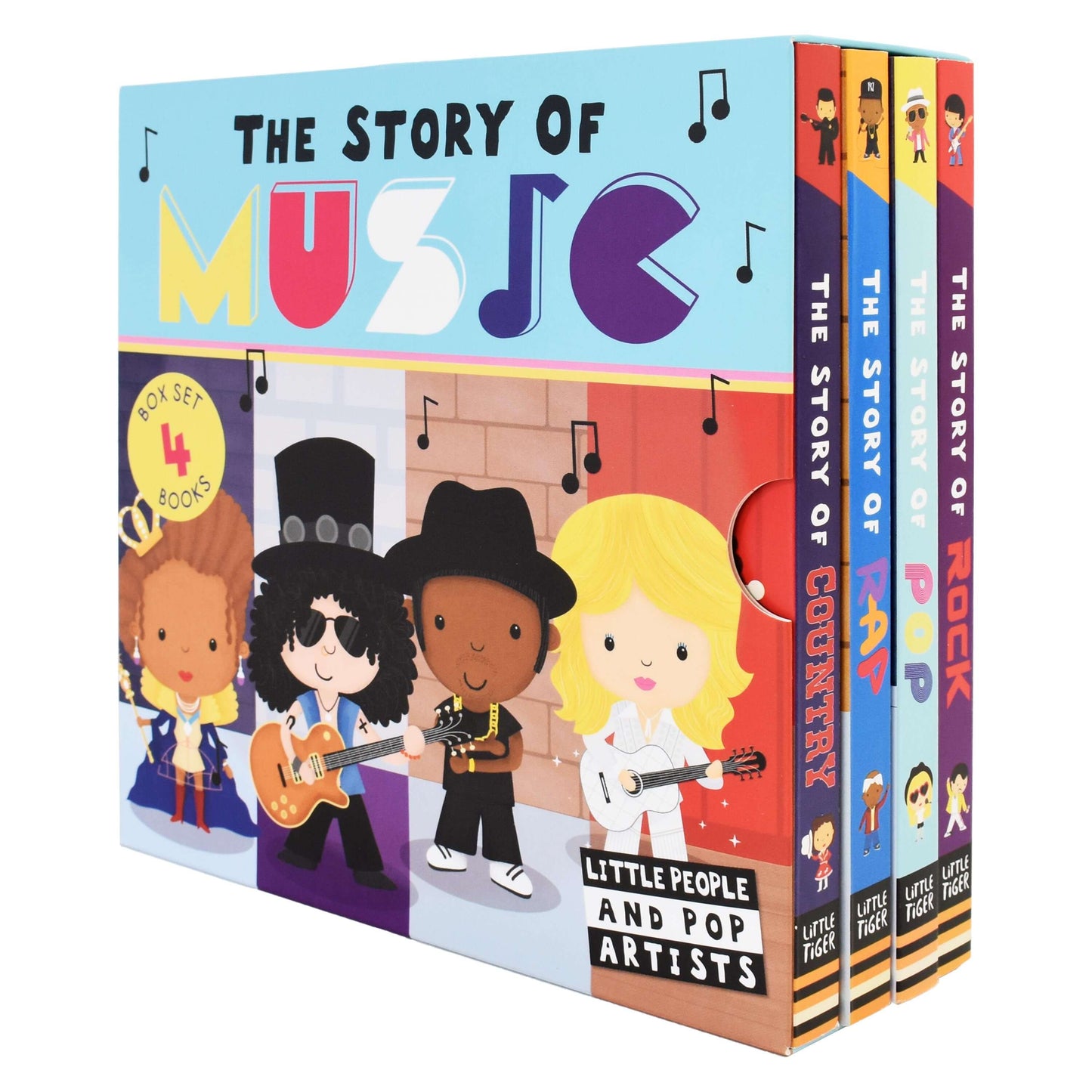 The Story of Music 4 Books By Little Tiger - Ages 0-5 - Board Book 0-5 Little Tiger