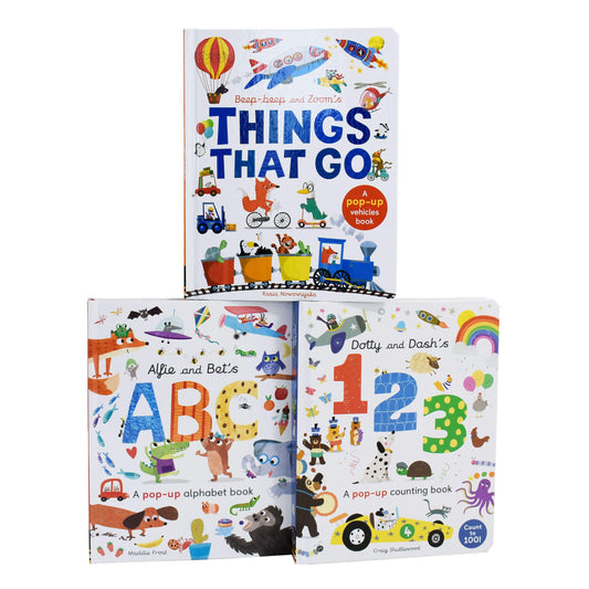 Little Learners Pop Up Collection 3 Books Box Set - Ages 0-5 - Board Books - Little Tigers 0-5 Little Tiger