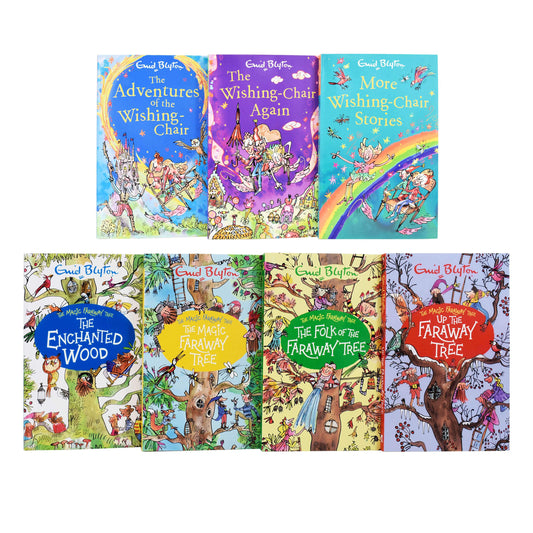 The Magical Worlds By Enid Blyton Complete Collection 7 Books Box Set - Ages 7-9 - Paperback 7-9 Hodder & Stoughton