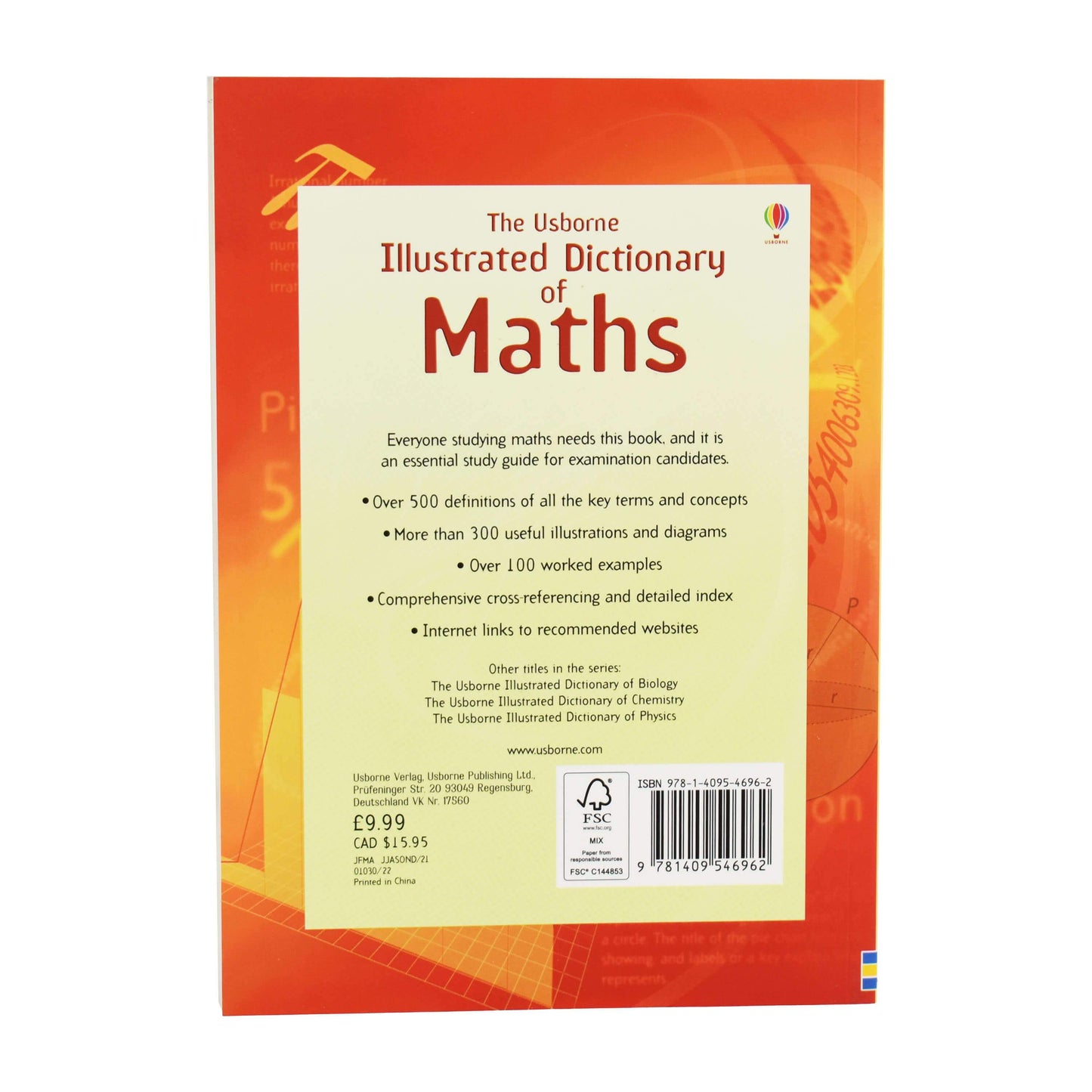 The Usborne Illustrated Dictionary of Maths By Tori Large - Ages 5-7 - Paperback 5-7 Usborne Publishing Ltd