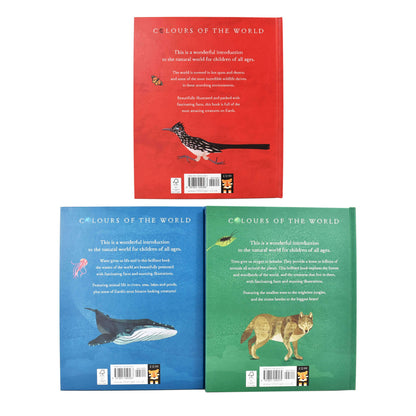 Colours of the World 3 Books Set (Blue Planet, Red Planet & Green Planet) By Moira Butterfiels, Jonathan Woodward - Ages 0-5 - Hardback 0-5 Little Tiger