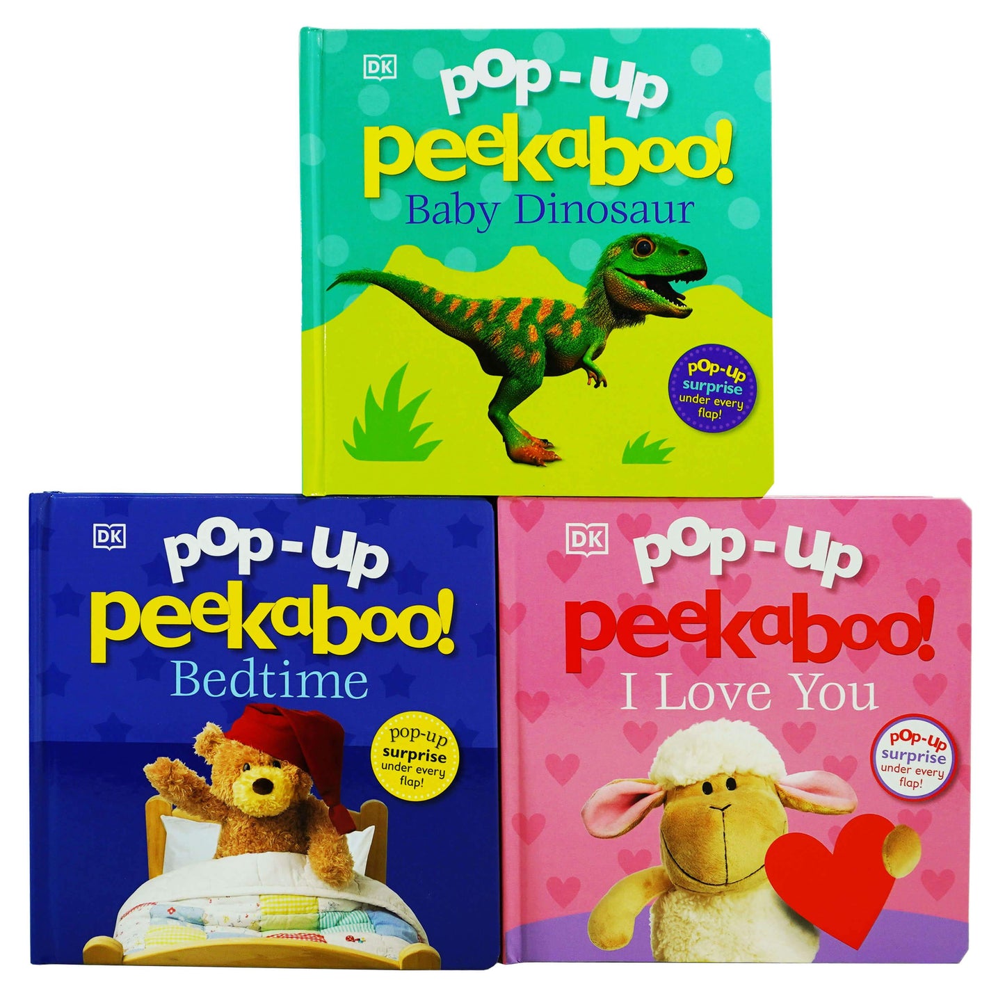 Pop-Up Peekaboo! 3 Books Collection: Surprise Under Every Flap! By DK - Ages 0-5 - Board Book 0-5 DK