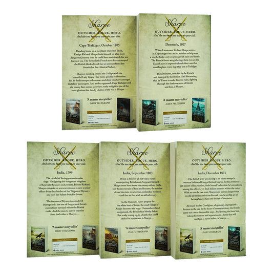 Sharpe Series 1 by Bernard Cornwell: Books 1-5 Collection Set - Fiction - Paperback Fiction HarperCollins Publishers