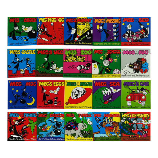 Meg & Mog by Helen Nicoll & Jan Pienkowski The Complete Collection 20 Books Box Set - Ages 2+ - Paperback