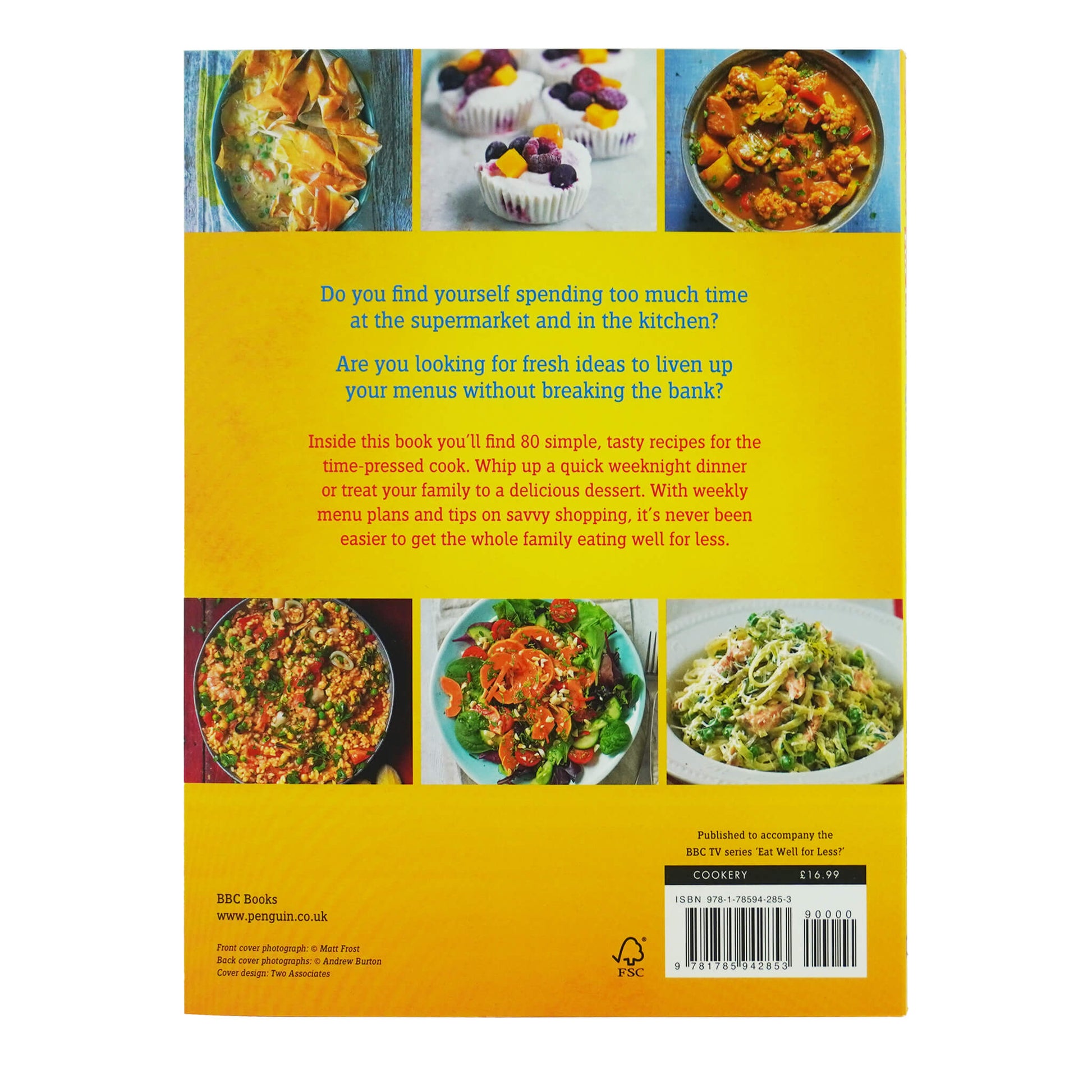 Eat Well for Less: Quick and Easy Meals Book By Jo Scarratt-Jones - Paperback Cooking Book BBC Books