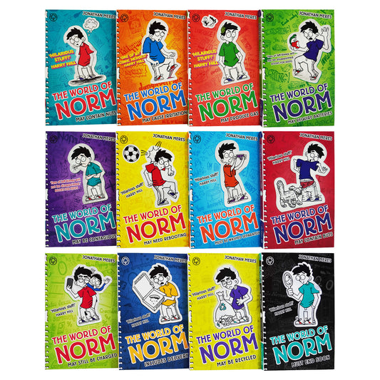 The World of Norm Collection 12 Books Box Set by Jonathan Meres - Ages 6-11 - Paperback 9-14 Orchard