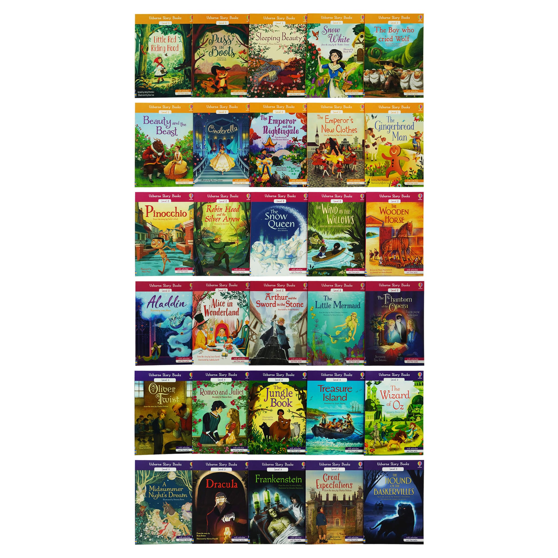 Usborne Storybook Reading Library 30 Books Collection Box Set With Free Online Audio - Ages 5-7 - Paperback 5-7 Usborne Publishing Ltd