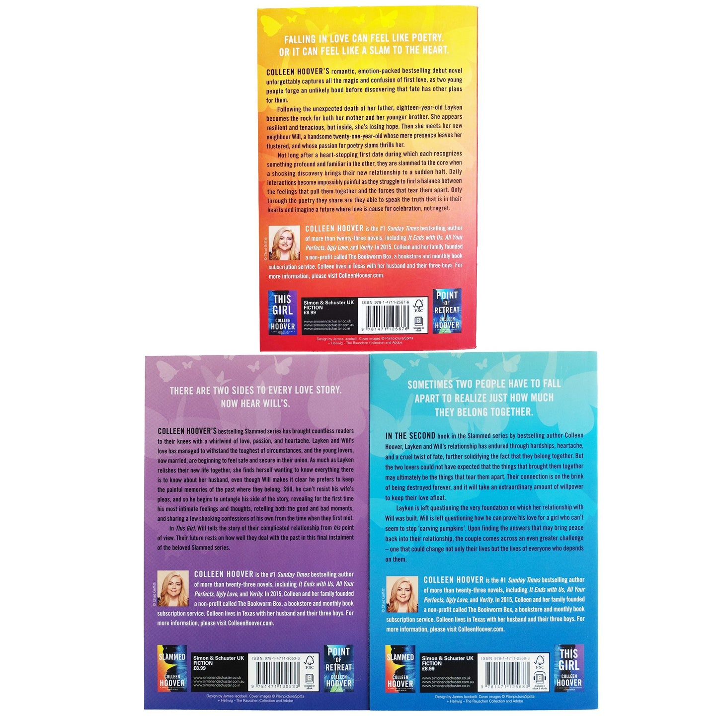 Slammed Series by Colleen Hoover 3 Books Collection Set - Fiction - Paperback