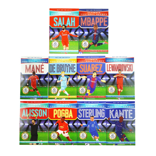 Ultimate Football Heroes Series 2 by Matt & Tom Oldfield 10 Books Collection Set - Ages 6-12 - Paperback 7-9 Dino Books
