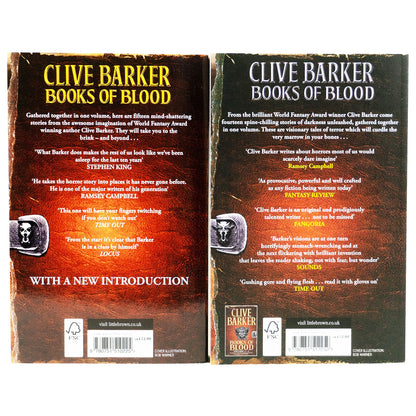 Books Of Blood Omnibus Series by Clive Barker 2 Books Collection Set (Volumes 1-6) - Fiction - Paperback Fiction Sphere