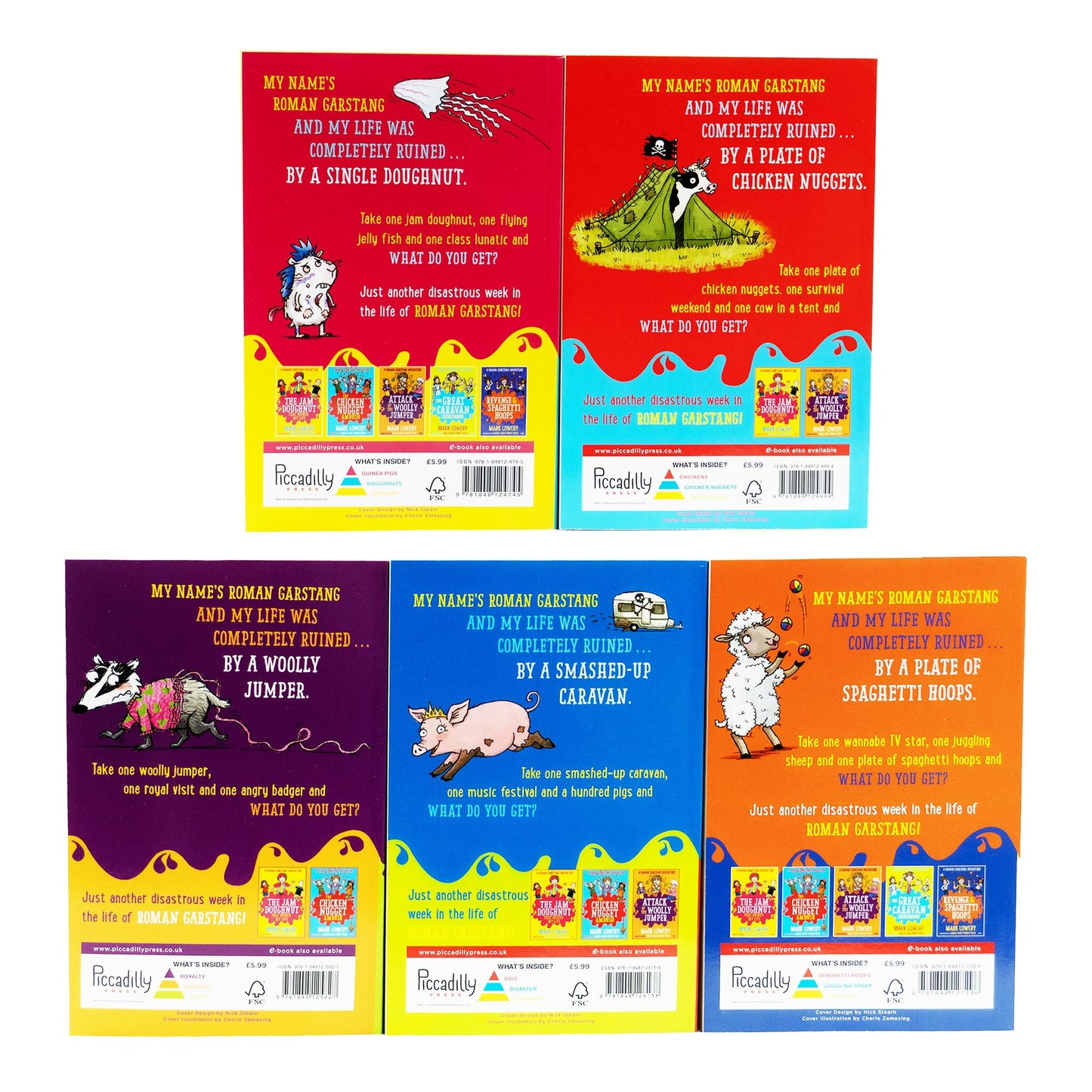 Roman Garstang Adventure Series By Mark Lowery: 5 Books Collection Set - Ages 9-12 - Paperback