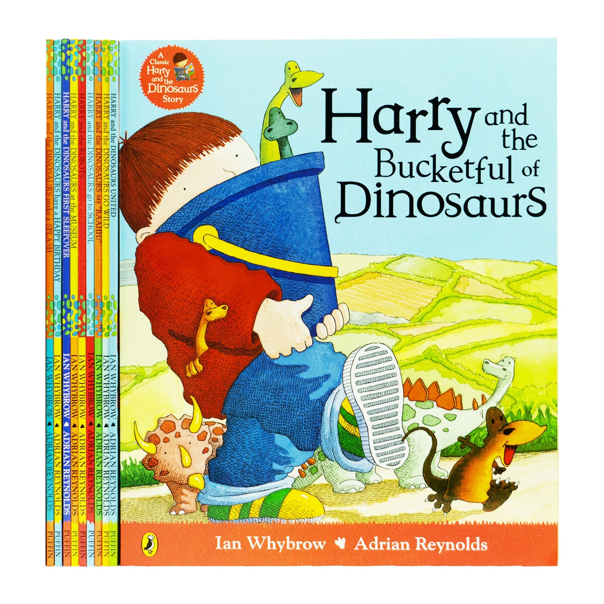 Harry and the Dinosaurs Series By Ian Whybrow: 10 Books Collection Set - Ages 2-7 - Paperback 0-5 Puffin