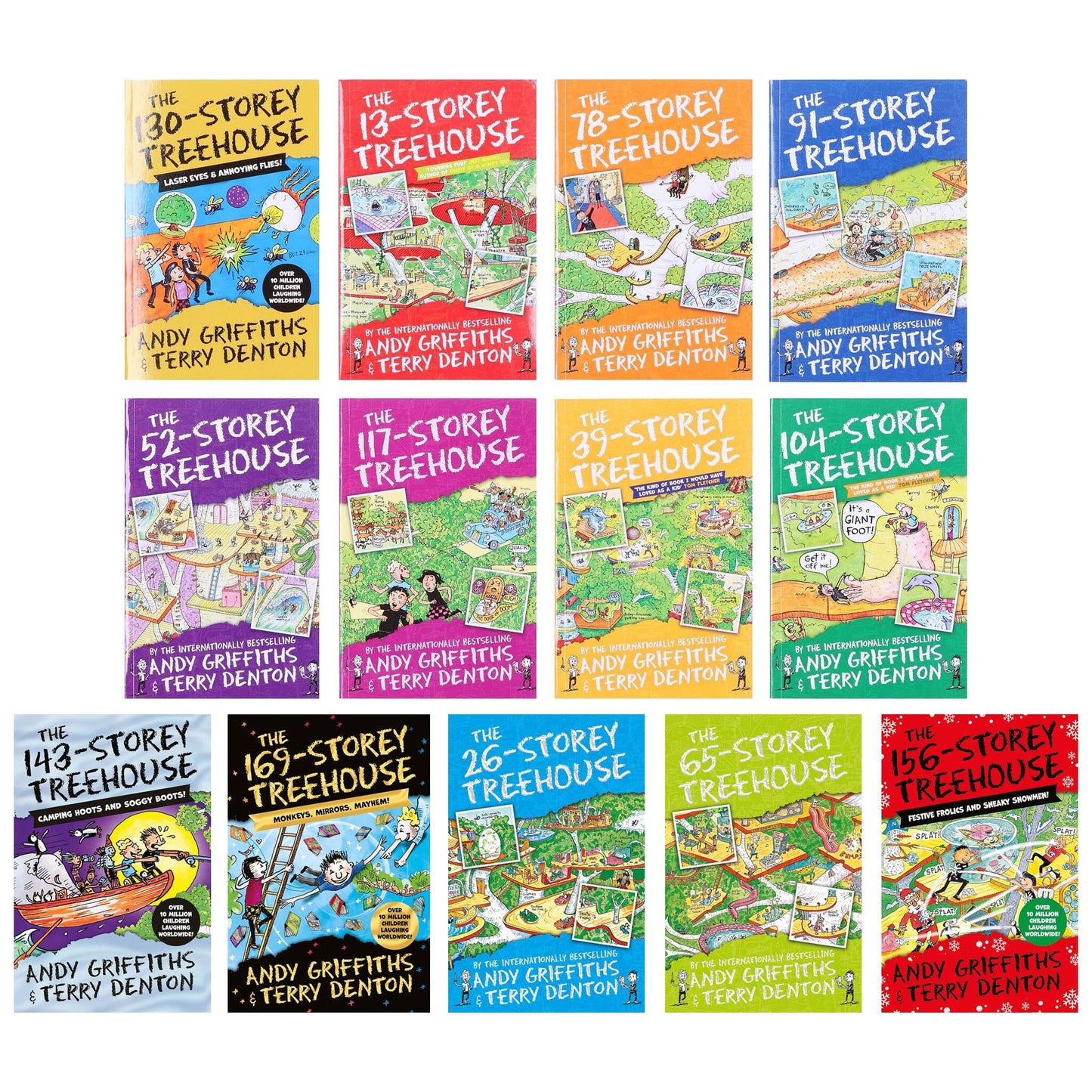 The Treehouse Series by Andy Griffiths & Terry Denton 13 Books Collection Box Set - Ages 5-11 - Paperback