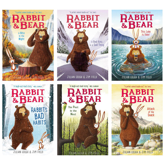 Rabbit and Bear Series By Julian Gough & Jim Field 6 Books Collection Set - Ages 5-8 - Paperback