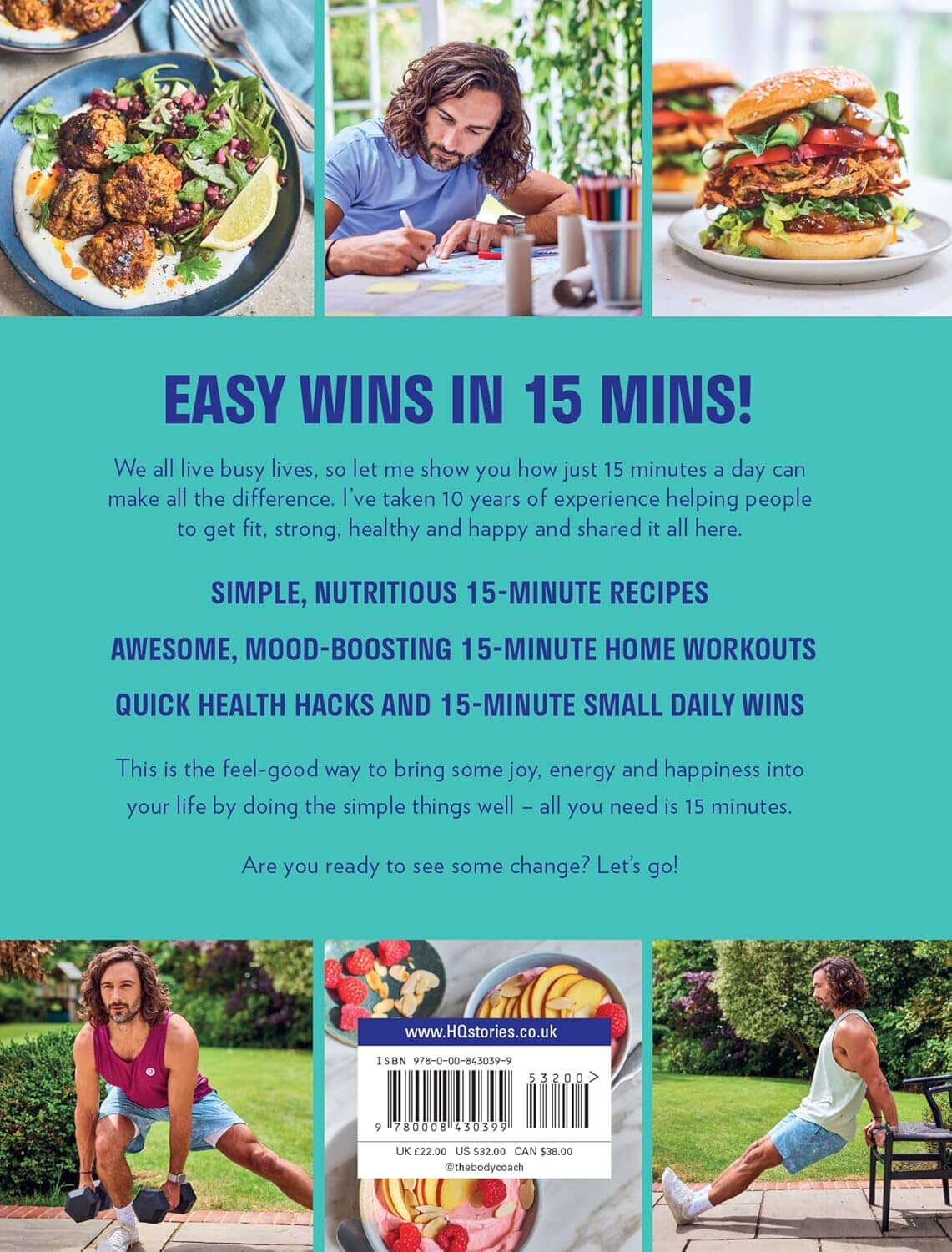 Feel Good in 15: Health Hack, Workouts & 15-Minute Recipes by Joe Wicks - Non Fiction - Hardback Non-Fiction HarperCollins Publishers