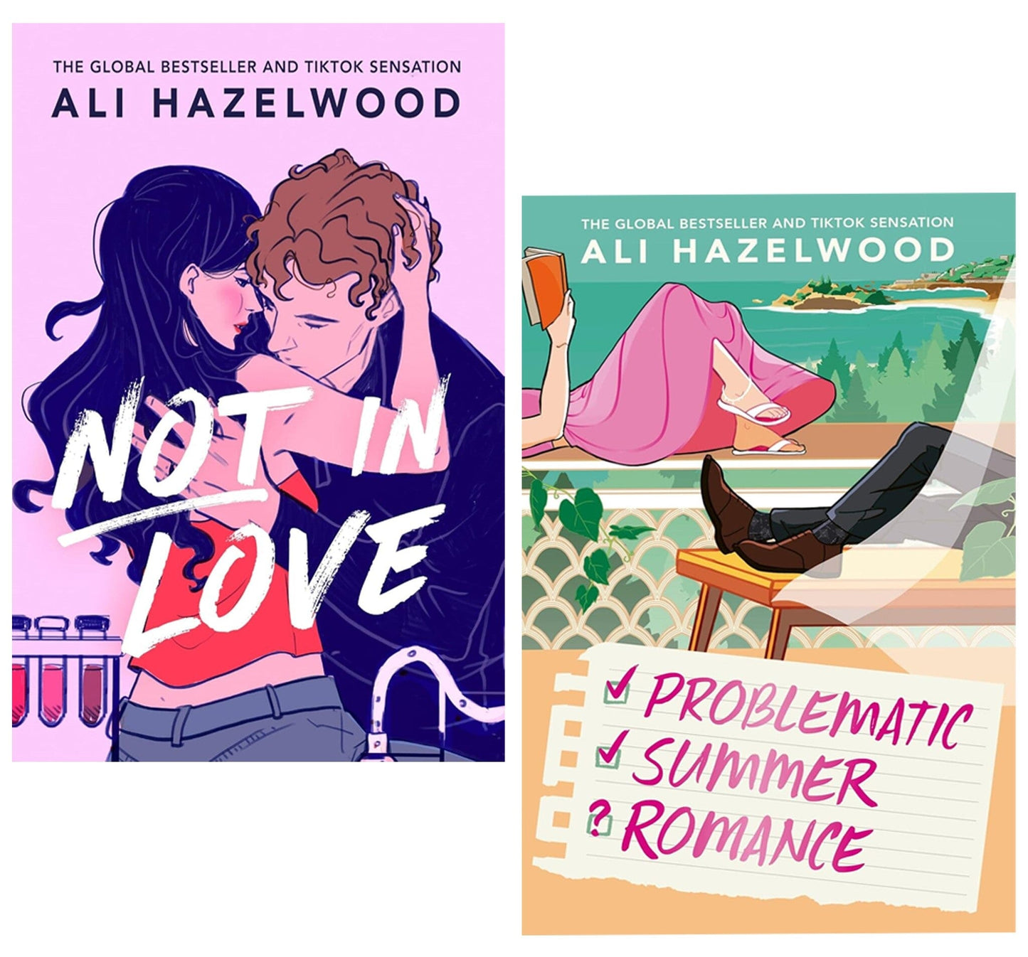 Not In Love Series (Not In Love & Problematic Summer Romance) by Ali Hazelwood 2 Books Collection Set - Fiction - Paperback