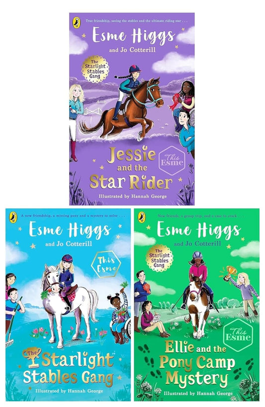 The Starlight Stables Gang Series by Esme Higgs & Jo Cotterill Illustrated 3 Books Collection Set - Ages 8-12 - Paperback