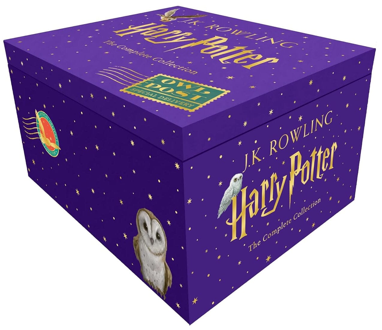 Harry Potter Magical Owl Post Box Set by J.K. Rowling: Complete 7 Books Children’s Collection With Fun Character Stickers! - Ages 9-11 - Hardback