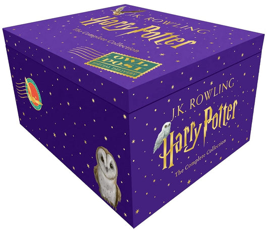 Harry Potter Magical Owl Post Box Set by J.K. Rowling: Complete 7 Books Children’s Collection With Fun Character Stickers! - Ages 9-11 - Hardback