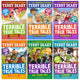 Terrible True Tales By Terry Deary: 6 Books (4 Books in 1) Collection Set - Ages 7-9 - Paperback