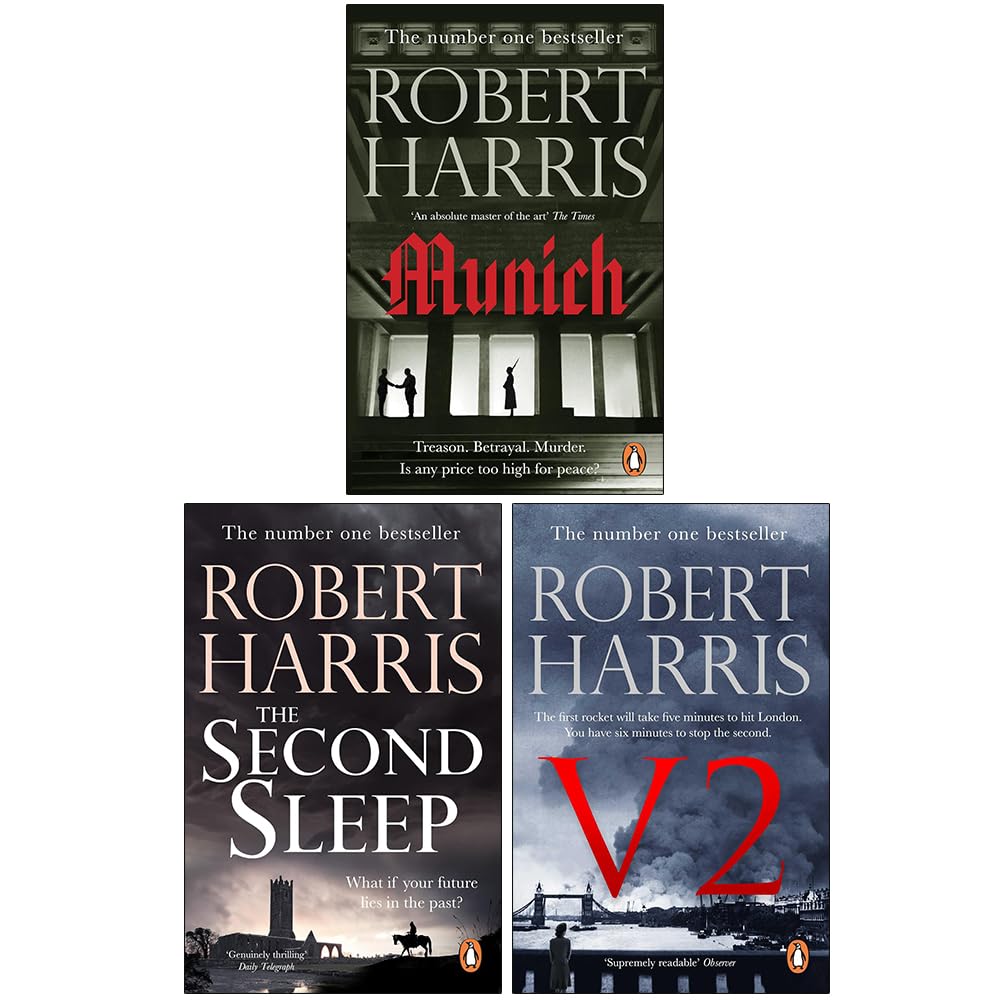 Robert Harris Collection (Munich, The Second Sleep & V2) 3 Books Set - Fiction - Paperback