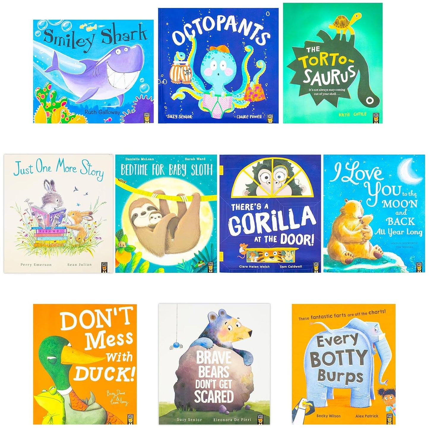 Bear & Friends 10 Picture Books Collection Set - Ages 3+ - Paperback