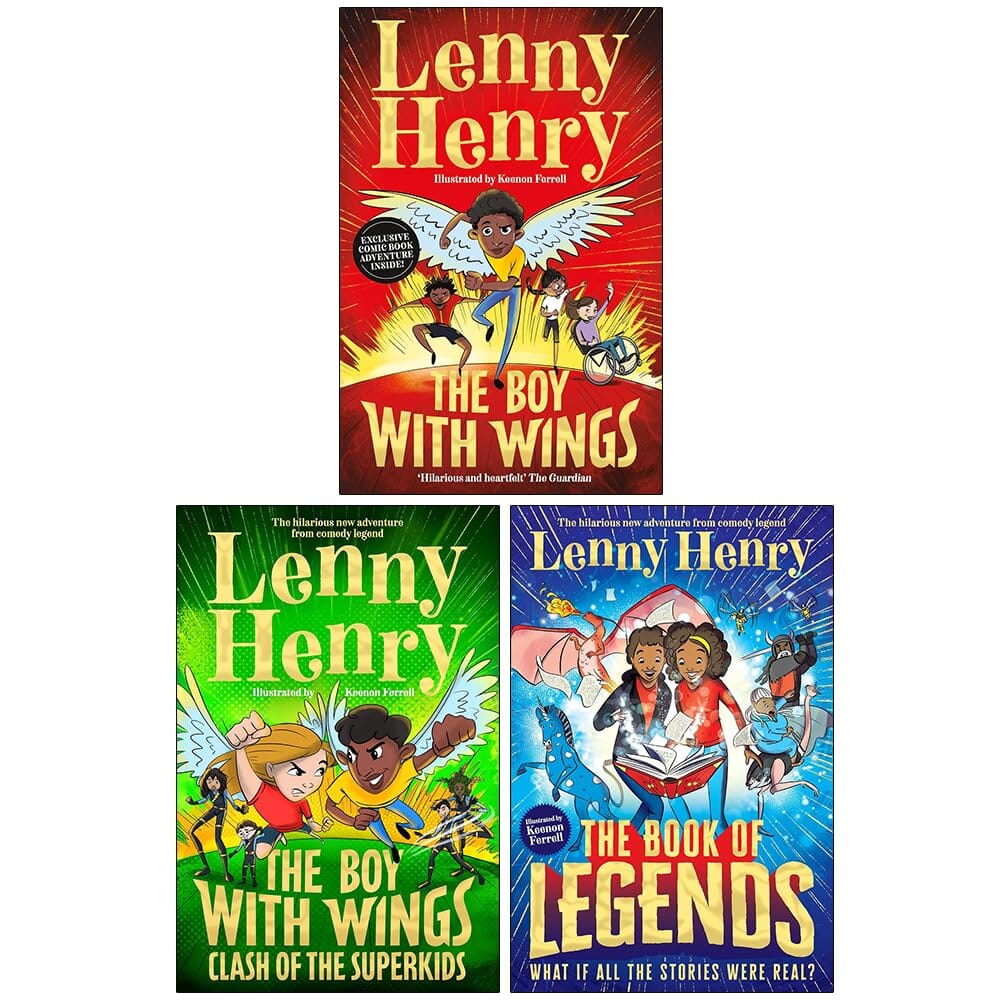 The Boy With Wings Series by Lenny Henry 3 Books Collection Set - Ages 8+ - Paperback