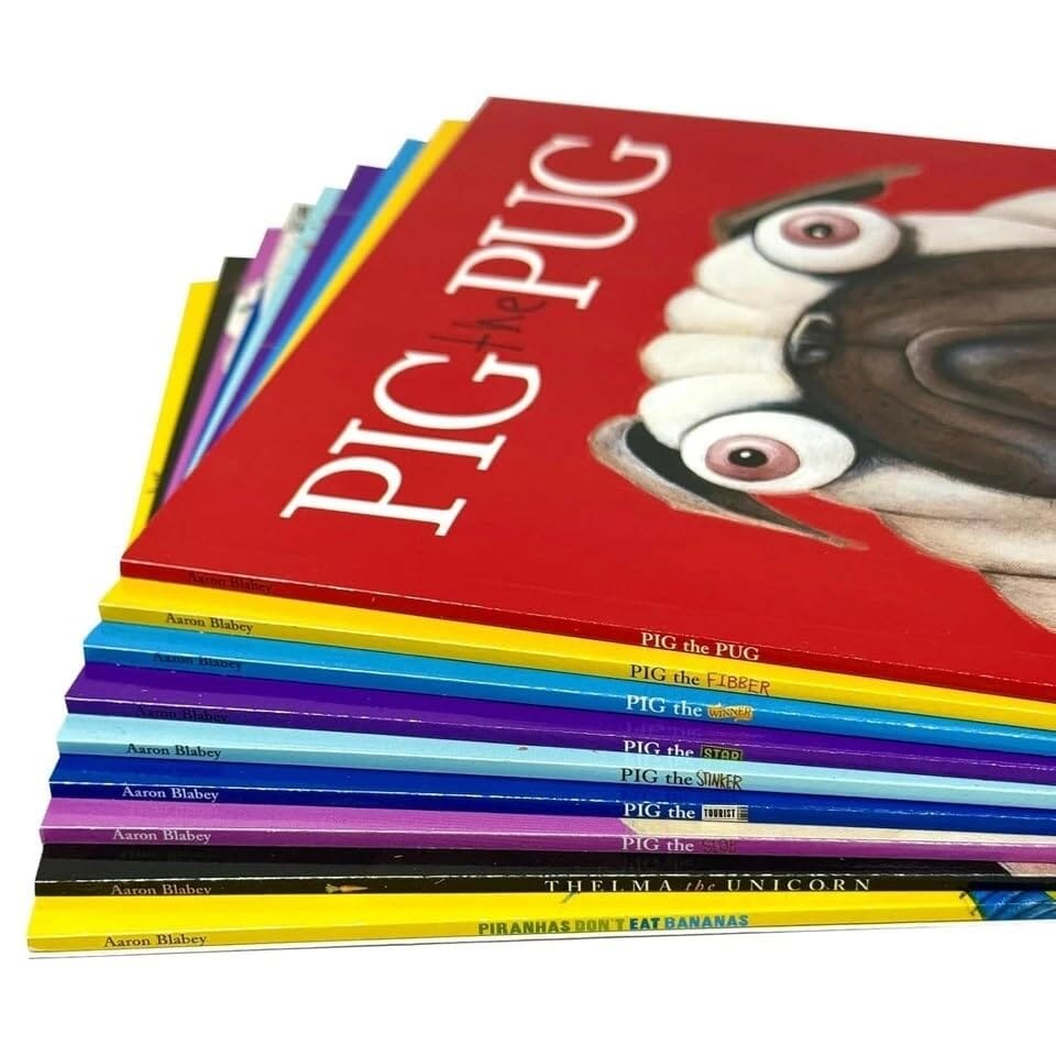 Pig The Pug & Friends by Aaron Blabey 9 Books Boxed Set (Includes Exclusive Poster!) - Ages 3+ - Paperback
