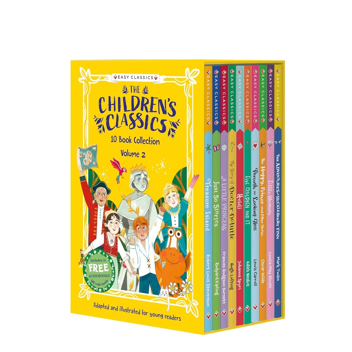 The Children's Easy Classics (Volume 2) 10 Books Collection Box Set (Includes Free Audiobooks!) - Ages 7-9 - Paperback