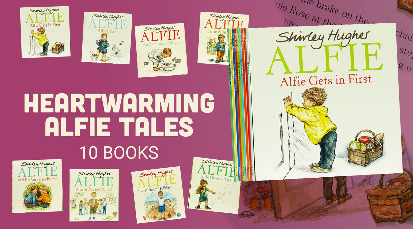 Alfie by Shirley Hughes: 10 Books Collection Set - Ages 3-5 - Paperback 0-5 Red Fox