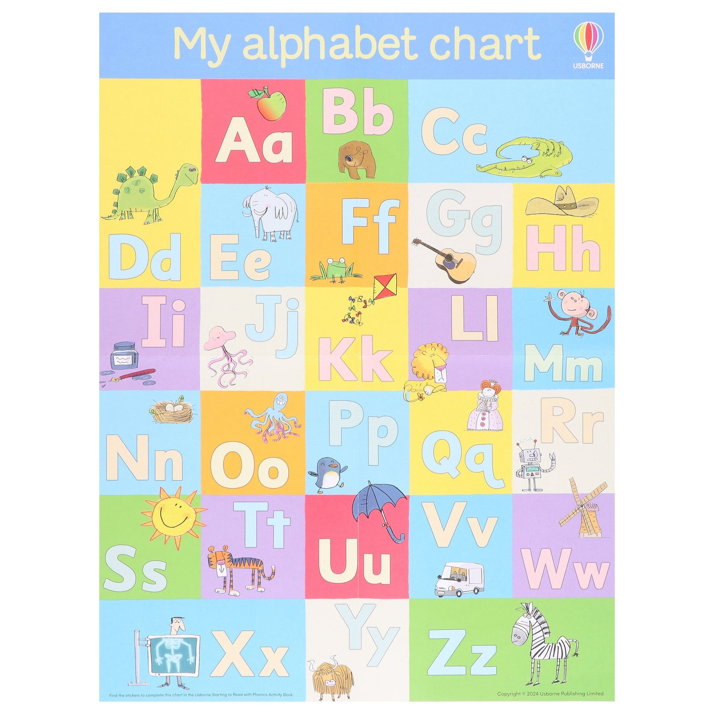 Starting to Read with Phonics: 8 Story Books (Plus 1 Activity Book & My Alphabet Chart) Collection Box Set - Ages 4+ - Paperback 5-7 Usborne Publishing Ltd