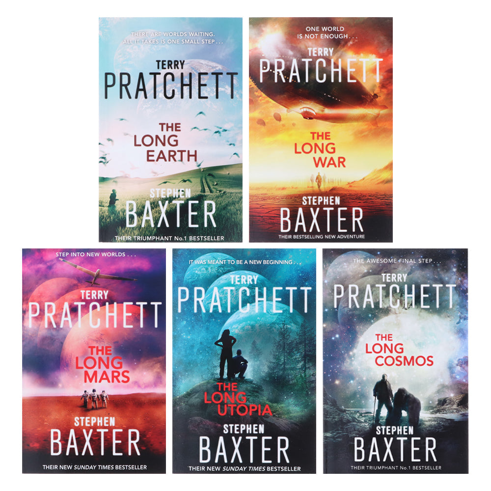 The Long Earth by Terry Pratchett & Stephen Baxter: Complete Books 1-5 Collection Set - Fiction - Paperback