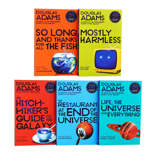 The Hitchhiker's Guide to the Galaxy by Douglas Adams: Complete Books 1-5 Box Set - Fiction - Paperback Fiction Picador