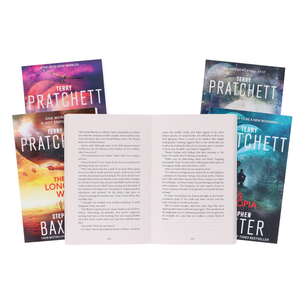 The Long Earth by Terry Pratchett & Stephen Baxter: Complete Books 1-5 Collection Set - Fiction - Paperback