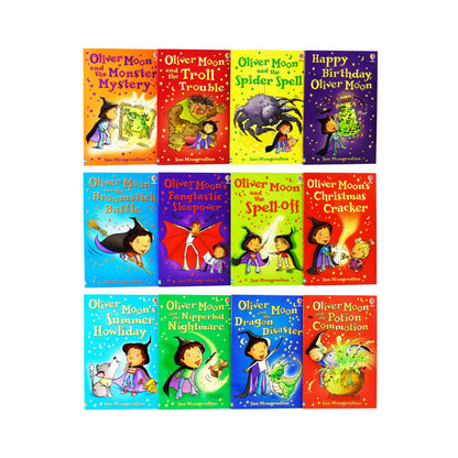 Oliver Moon Junior Wizard Series Collection 12 Books Set by Sue Mongredien - Paperback - Age 7-9 7-9 Usborne Publishing