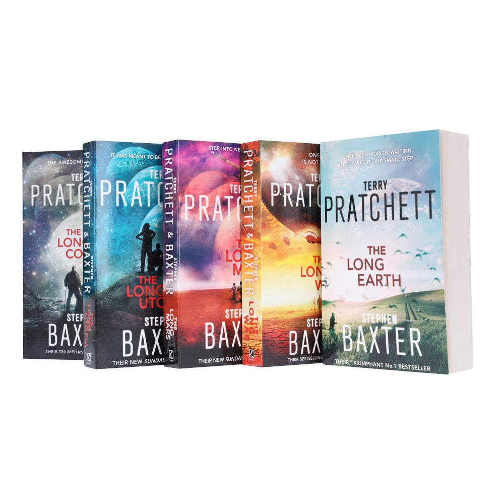 The Long Earth by Terry Pratchett & Stephen Baxter: Complete Books 1-5 Collection Set - Fiction - Paperback