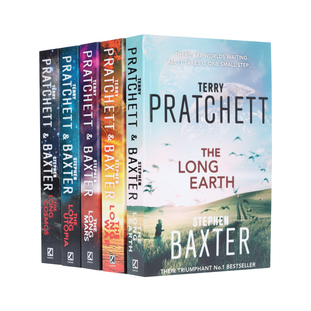 The Long Earth by Terry Pratchett & Stephen Baxter: Complete Books 1-5 Collection Set - Fiction - Paperback