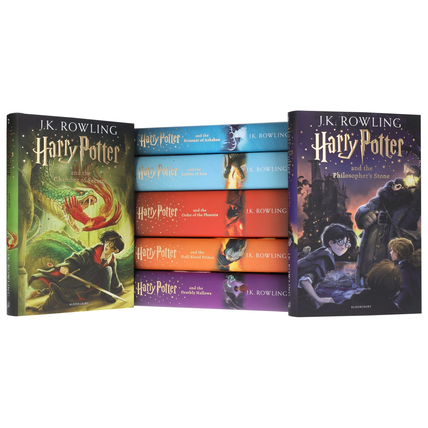 Harry Potter Magical Owl Post Box Set by J.K. Rowling: Complete 7 Books Children’s Collection With Fun Character Stickers! - Ages 9-11 - Hardback
