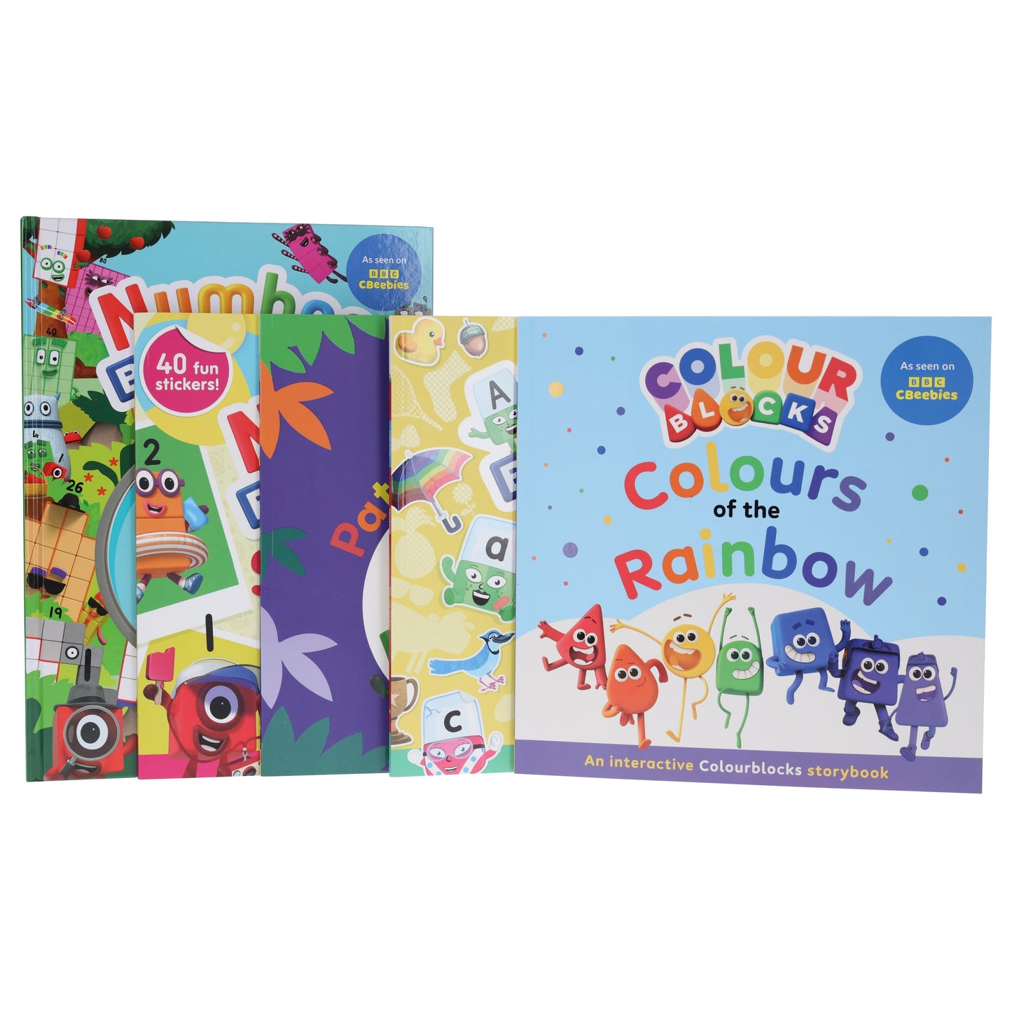Numberblocks, Colourblocks & Alphablocks 5 Books Collection Set  - Ages 3-6 - Paperback/Hardback