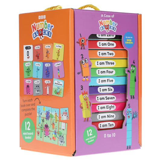 A Case of Numberblocks 12 Mini Books Collection Box Set - Ages 0-5 - Board Book