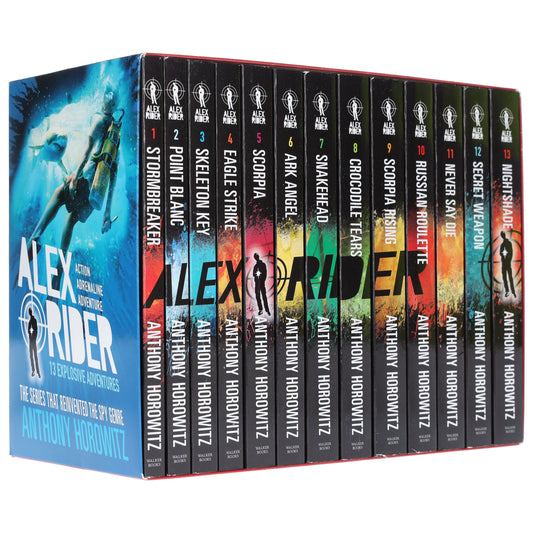 Alex Rider The Complete Missions by Anthony Horowitz: 13 Books Collection Box Set - Ages 9-14 - Paperback 9-14 Walker Books Ltd