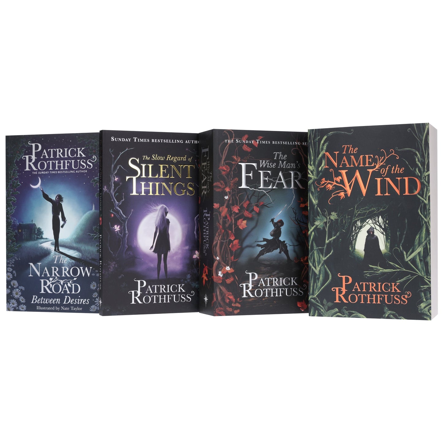 The Kingkiller Chronicle by Patrick Rothfuss 4 Books Collection Set - Fiction - Paperback
