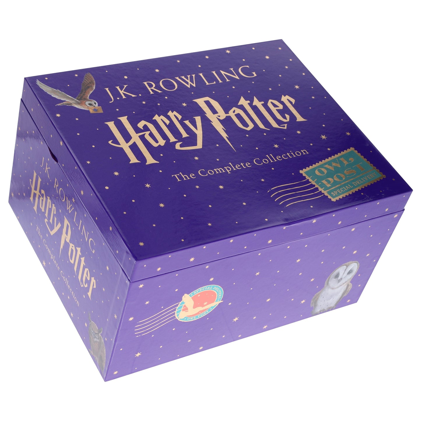 Harry Potter Magical Owl Post Box Set by J.K. Rowling: Complete 7 Books Children’s Collection With Fun Character Stickers! - Ages 9-11 - Hardback